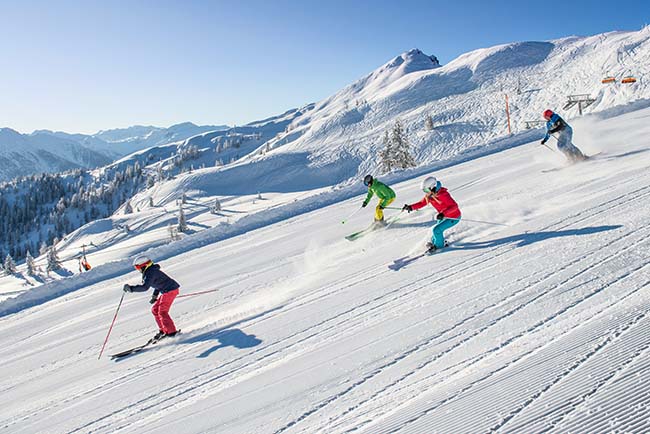 Slalom Weeks Winter holiday hotel Die Bergquelle Flachau Salzburger Land Austria